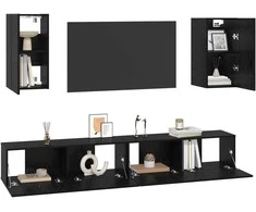 TV staliukas Sieninis televizoriaus stovas 3 pcs 100 x 30 x 30 cm