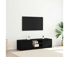 TV staliukas Televizoriaus spintelė Juodas ąžuolas 140 x 38,5 x 36 cm