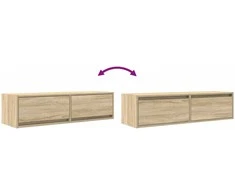 TV staliukas Televizoriaus spintelė 100 x 31 x 25,5 cm Sonoma ąžuolas