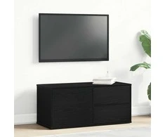 TV staliukas Televizoriaus spintelė Juodas ąžuolas 80 x 34 x 36 cm