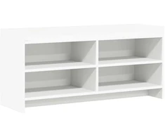 TV staliukas Televizoriaus spintelė 100 x 33 x 47 cm Balta Apdirbta mediena