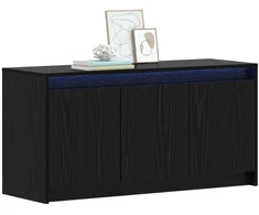 TV staliukas Televizoriaus spintelė 100 x 34 x 50 cm Juodojo ąžuolo