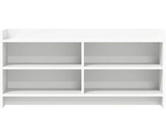 TV staliukas Televizoriaus spintelė 100 x 33 x 47 cm Balta Apdirbta mediena