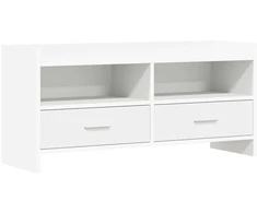 TV staliukas Televizoriaus spintelė 100 x 33 x 47 cm Balta Apdirbta mediena