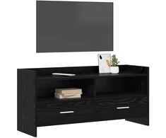 TV staliukas Televizoriaus spintelė 100 x 33 x 47 cm Juodojo ąžuolo