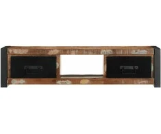 TV staliukas televizoriaus spintelė 100x30x25 cm Regeneruota medžio masyva