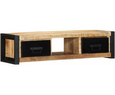 TV staliukas televizoriaus spintelė 100x30x25 cm Masyvus Rough Wood Mango