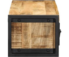 TV staliukas televizoriaus spintelė 100x30x25 cm Masyvus Rough Wood Mango
