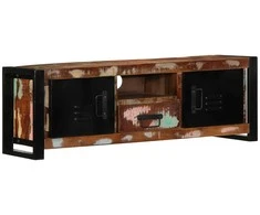 TV staliukas televizoriaus spintelė 100x30x35 cm Regeneruota medžio masyva