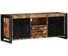 TV staliukas televizoriaus spintelė 100x30x40 cm Regeneruota medžio masyva