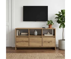 TV staliukas Televizoriaus spintelė 102 x 37,5 x 52,5 cm Artisano ąžuolo