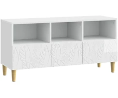 TV staliukas Televizoriaus spintelė 102 x 34,5 x 50 cm Itin blizgi balta