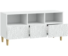 TV staliukas Televizoriaus spintelė 102 x 34,5 x 50 cm Balta
