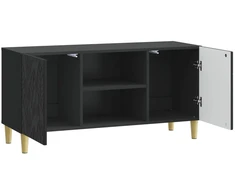 TV staliukas Televizoriaus spintelė 102 x 34,5 x 50 cm Juoda