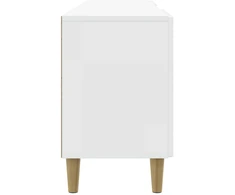 TV staliukas Televizoriaus spintelė 102 x 34,5 x 50 cm Itin blizgi balta