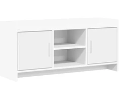 TV staliukas Televizoriaus spintelė 102 x 33 x 47 cm Balta Apdirbta mediena