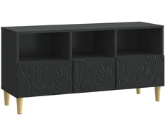 TV staliukas Televizoriaus spintelė 102 x 34,5 x 50 cm Juoda