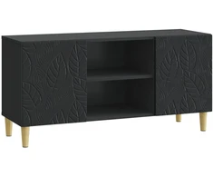 TV staliukas Televizoriaus spintelė 102 x 34,5 x 50 cm Juoda