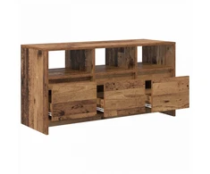 TV staliukas Televizoriaus spintelė 102 x 37,5 x 52,5 cm Ąžuolo mediena