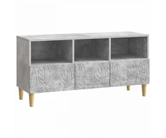 TV staliukas Televizoriaus spintelė 102 x 34,5 x 50 cm Betono pilka