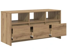 TV staliukas Televizoriaus spintelė 102 x 37,5 x 52,5 cm Artisano ąžuolo