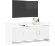 TV staliukas Televizoriaus spintelė 102 x 33 x 47 cm Balta Apdirbta mediena