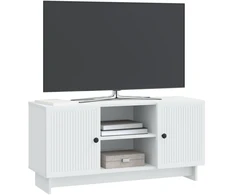 TV staliukas Televizoriaus spintelė 102 x 34,5 x 50 cm Balta