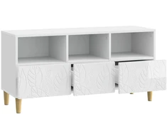 TV staliukas Televizoriaus spintelė 102 x 34,5 x 50 cm Itin blizgi balta
