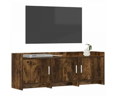 TV staliukas Televizoriaus spintelė 130 x 33 x 47 cm Dūminio ąžuolo