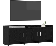 TV staliukas Televizoriaus spintelė 130 x 33 x 47 cm Juodojo ąžuolo