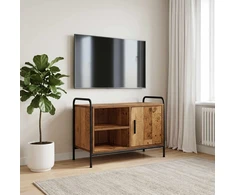 TV staliukas Televizoriaus spintelė 133 x 33 x 50 cm Sendintos medienos