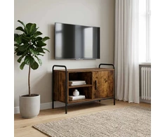 TV staliukas Televizoriaus spintelė 133 x 33 x 50 cm Dūminio ąžuolo