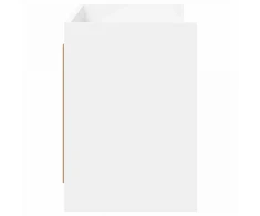 TV staliukas Televizoriaus spintelė 135 x 33 x 47 cm Balta Apdirbta mediena