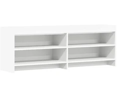 TV staliukas Televizoriaus spintelė 135 x 33 x 47 cm Balta Apdirbta mediena