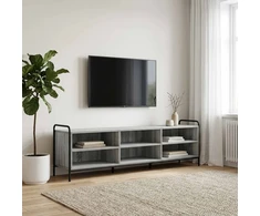 TV staliukas Televizoriaus spintelė 140 x 39,5 x 50 cm Pilka Sonoma