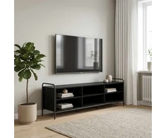 TV staliukas Televizoriaus spintelė 140 x 39,5 x 50 cm Juodojo ąžuolo