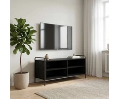 TV staliukas Televizoriaus spintelė 140 x 39,5 x 50 cm Juodojo ąžuolo
