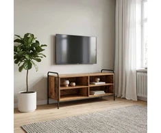 TV staliukas Televizoriaus spintelė 140 x 39,5 x 50 cm Sendintos medienos
