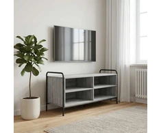TV staliukas Televizoriaus spintelė 140 x 39,5 x 50 cm Pilka Sonoma