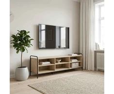 TV staliukas Televizoriaus spintelė 140 x 39,5 x 50 cm Sonoma ąžuolas