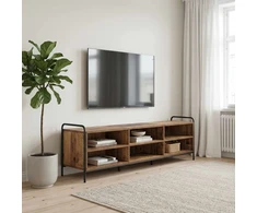 TV staliukas Televizoriaus spintelė 140 x 39,5 x 50 cm Sendintos medienos