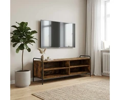 TV staliukas Televizoriaus spintelė 140 x 39,5 x 50 cm Dūminio ąžuolo