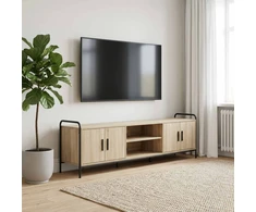 TV staliukas Televizoriaus spintelė 146 x 33 x 50 cm Sonoma ąžuolas