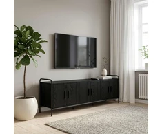 TV staliukas Televizoriaus spintelė 146 x 33 x 50 cm Juodojo ąžuolo