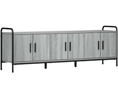 TV staliukas Televizoriaus spintelė 146 x 33 x 50 cm Pilka Sonoma
