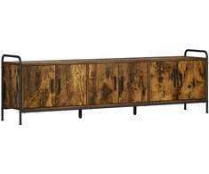 TV staliukas Televizoriaus spintelė 146 x 33 x 50 cm Dūminio ąžuolo