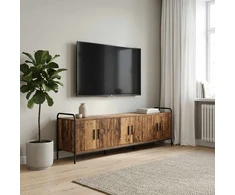 TV staliukas Televizoriaus spintelė 146 x 33 x 50 cm Sendintos medienos