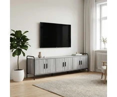 TV staliukas Televizoriaus spintelė 146 x 33 x 50 cm Pilka Sonoma
