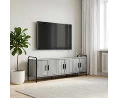 TV staliukas Televizoriaus spintelė 146 x 33 x 50 cm Pilka Sonoma