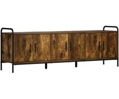 TV staliukas Televizoriaus spintelė 146 x 33 x 50 cm Dūminio ąžuolo